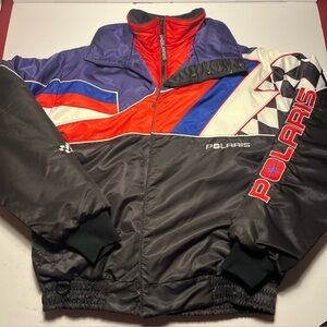 Polaris Indy Racing Snowmobile Winter Coat Jacket Mens Large